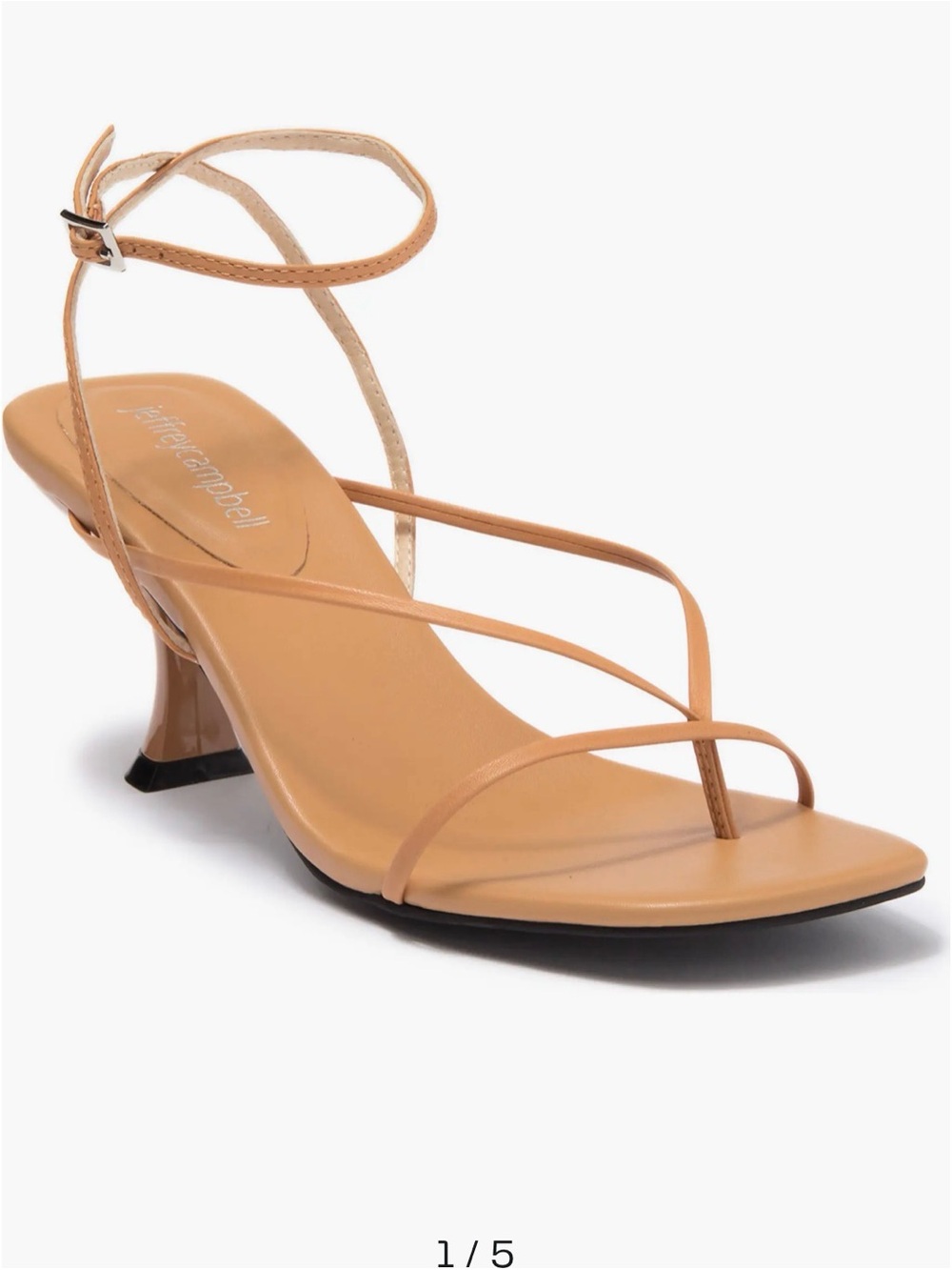 Jeffrey Campbell Leeda Ankle Strap Heeled Sandals